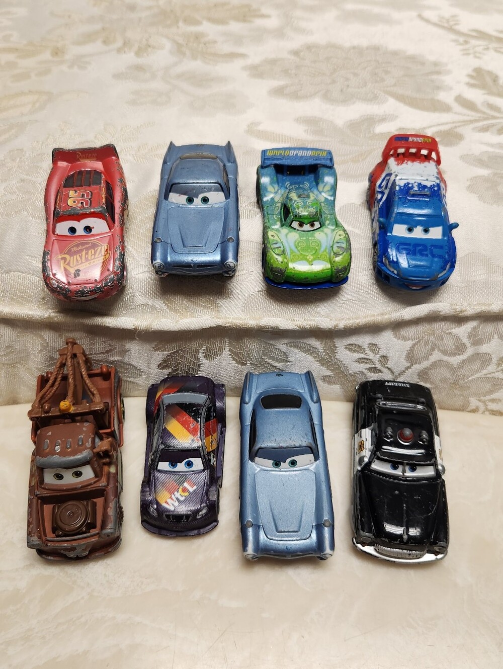 Disney Pixar Cars Diecast Lot Of 8 Toy Cars